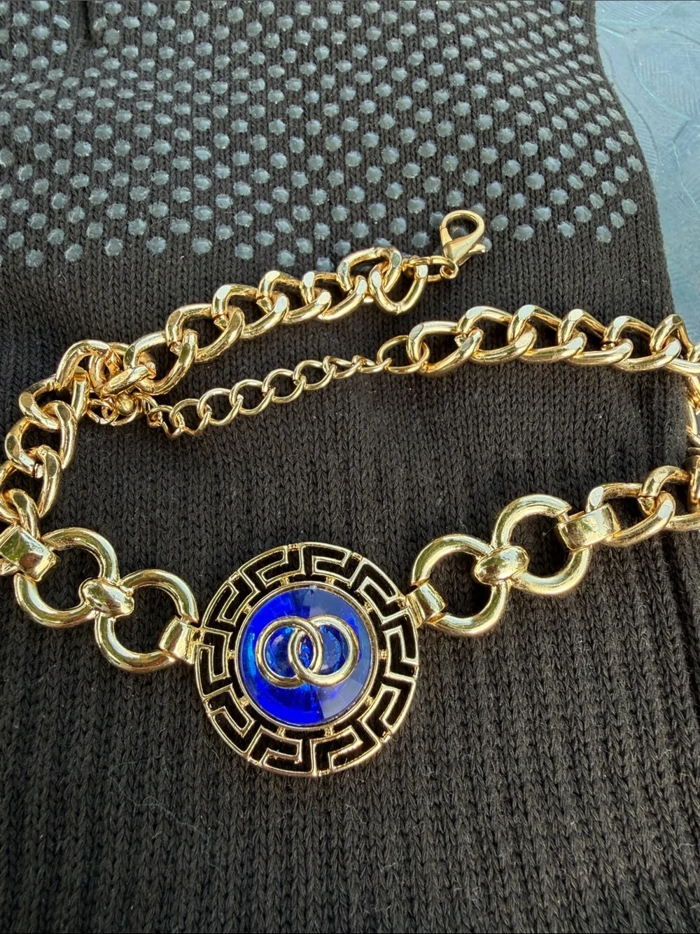#Greek key necklace
